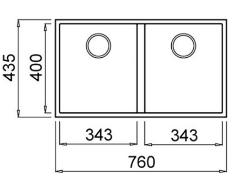 BURNS & FERALL ELLECI QUADRA GRANITEK SINGLE & DOUBLE UNDERMOUNT & TOP MOUNT FULL BLACK