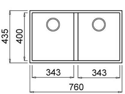 BURNS & FERALL ELLECI QUADRA GRANITEK SINGLE & DOUBLE UNDERMOUNT & TOP MOUNT FULL BLACK