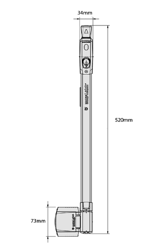 D&D Technologies DD TECH MAGNALATCH TOP PULL WITH KWIKFIT HINGE