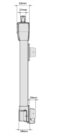D&D Technologies DD TECH MAGNALATCH TOP PULL WITH KWIKFIT HINGE