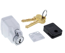 Carbine Australia Sliding Window Vent Lock With C4 Cylinders - Easy Fit White ,Silver & Black