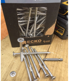 Ecko Batten Screw Stainless Steel 316 ,T-REX17- 14Gx75,90,100,125,150mm Pack of 250
