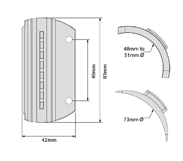 D&D Technologies DD TECH MAGNALATCH S3 RND POST ADAPTOR KIT