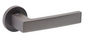 Groel 817 Angolo Round Door Handle Dummy Right Handle Finish Available In 4 Colours :  Brushed Satin Chrome ,Black ,Graphite (Bronze) ,Inox Tech
