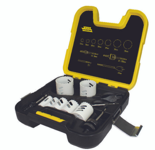 Trucut Heavy Duty Alpha Locksmiths 11 Pieces Holesaw Kit