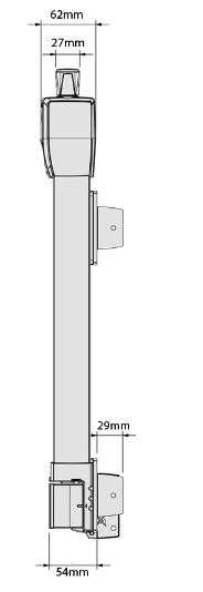 D&D Technologies DD TECH MAGNALATCH TOP PULL 6 PIN LOCK KEY ALIKE - TRADE WHITE & BLACK