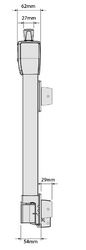 D&D Technologies DD TECH MAGNALATCH TOP PULL 6 PIN LOCK KEY ALIKE - TRADE WHITE & BLACK