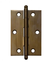 Lohala Hinge Brass 89mm x 60mm x 2.5mm Loose Pin Available in 4 Colours : Brushed Nickel ,Bronze ,Polished Brass & Satin Chrome
