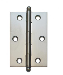 Lohala Hinge Brass 89mm x 60mm x 2.5mm Loose Pin Available in 4 Colours : Brushed Nickel ,Bronze ,Polished Brass & Satin Chrome