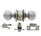 Carbine Australia Aintree Entrance set - key Outside, Button in Locks Outside 60/70mm Backset Stainless Steel Available in Entrance ,Passage & Entrance Keyed Alike