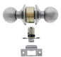 Carbine Australia Aintree Entrance set - key Outside, Button in Locks Outside 60/70mm Backset Stainless Steel Available in Entrance ,Passage & Entrance Keyed Alike