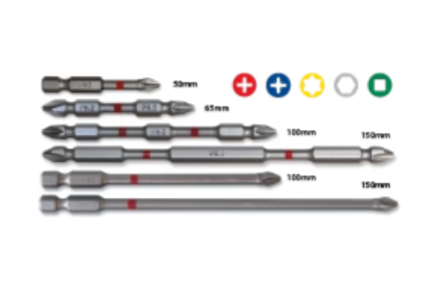 Tusk Heavy Duty Torsion Bits - 150mm x SQ1 ,SQ2 ,SQ3 ,PZ2 & PH2 - 1pc