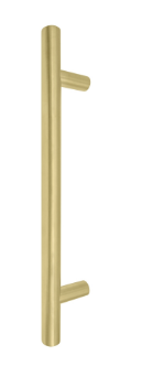 Windsor Premium NZ Entrance Brass Pull Handle Round 300mm Overall Price Per Pair Available in 10 Colours