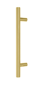 Windsor Premium NZ Entrance Brass Pull Handle Round 300mm Overall Price Per Pair Available in 10 Colours