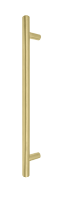 Windsor Premium NZ Entrance Brass Pull Handle Pair Round 300mm Overall Price Per Pair Available in 10 Colours