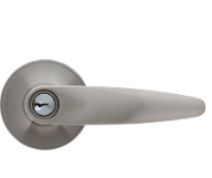 Carbine Australia Kingston Entrance Set - Key Outside Button in Locks Outside 60/70mm Backset Satin Nickel Available in Entrance ,Passage & Privacy