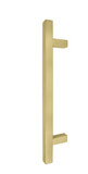 Windsor Premium NZ Entrance Brass Pull Handle Square 300mm Overall Price Per Pair Available in 10 Colours