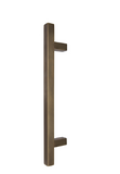 Windsor Premium NZ Entrance Brass Pull Handle Square 300mm Overall Price Per Pair Available in 10 Colours