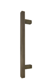 Windsor Premium NZ Entrance Brass Pull Handle Square 300mm Overall Price Per Pair Available in 10 Colours