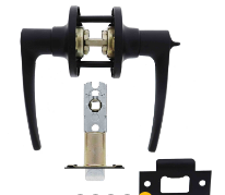 Carbine Australia Kingston Entrance Set - Key Outside Button in Locks Outside 60/70mm Backset Matte Black Available in Entrance & Privacy