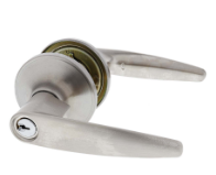 Carbine Australia Kingston Passage Set - Key Outside Button in Locks Outside 60/70mm Backset Stainless Steel Available in Entrance ,Passage & Privacy