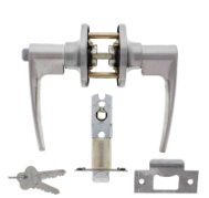 Carbine Australia Kingston Passage Set - Key Outside Button in Locks Outside 60/70mm Backset Stainless Steel Available in Entrance ,Passage & Privacy