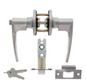 Carbine Australia Kingston Passage Set - Key Outside Button in Locks Outside 60/70mm Backset Stainless Steel Available in Entrance ,Passage & Privacy