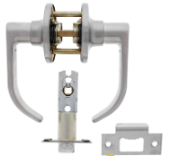 Carbine Australia Kingston Passage Set - Key Outside Button in Locks Outside 60/70mm Backset Stainless Steel Available in Entrance ,Passage & Privacy