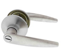 Carbine Australia Kingston Passage Set - Key Outside Button in Locks Outside 60/70mm Backset Stainless Steel Available in Entrance ,Passage & Privacy