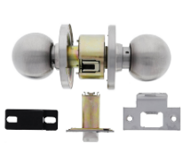 Carbine Australia Epsom Entrance Set - Key Outside Button in Locks Outside 60/70mm Backset Stainless Steel Available in Entrance & Passage