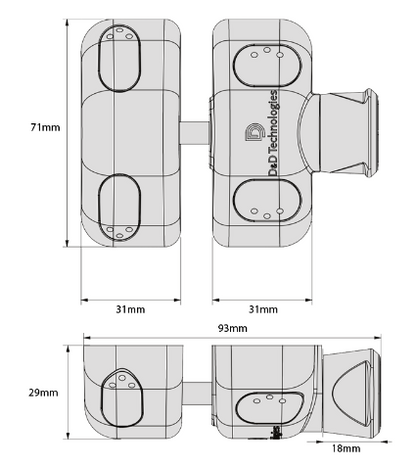 D&D Technologies DD TECH MAGNALATCH SIDE PULL SERIES 2 WITH OUT LOCKABLE & WITH LOCKABLE