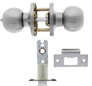 Carbine Australia Aintree Entrance Set - Key Outside Button in Locks Outside 60/70mm Backset Stainless Steel Available in Entrance & Privacy