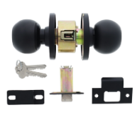 Carbine Australia Epsom Entrance Set - Key Outside Button in Locks Outside 60/70mm Backset Matte Black Available in Entrance & Passage