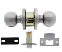 Carbine Australia Epsom Privacy Set - Exterior Slot Unlocks - Inside Button Locks  60mm & 70mm Backset Stainless Steel