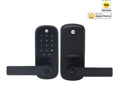 YALE ASSURE KEYED DIGITAL LEVER LOCK SMART-READY - LEVER L3 BLACK & SATIN NICKEL