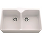 BURNS & FERALL CHAMBORD CLOTAIRE I ,II & III - WHITE CERAMIC SINGLE ( 595x500mm ) ,DOUBLE ( 800x500mm )  & THIRD WITH TAP LANDING ( 315+510mm ) BUTLER SINK