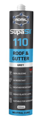 Admil by Selleys SupaSil 110 R&G 400g Eco-Snag Box of 15 -Grey & Translucent - Priced Per Unit Minimum order Quantity 15 Units