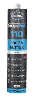 Admil by Selleys SupaSil 110 R&G 300ml Box of 20 Available in 6 colours : Black ,Woodland Grey ,Classic Cream ,Grey ,White ,Translucent - Priced Per Unit Minimum order Quantity 20 Units