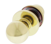 Carbine Australia Epsom Passage Set - Key Outside Button in Locks Outside 70mm Backset Polished Brass Available in  Passage & Privacy