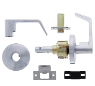 Carbine Australia Doncaster Passage Set - Outside & Inside Opened by Lever all Times 60/70mm Backset Satin Chrome Available in  Dummy ,Passage & Privacy