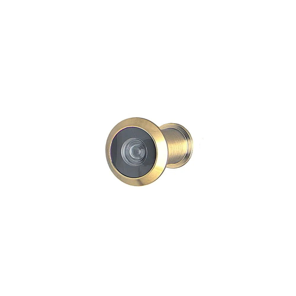 MILES NELSON ENTRANCE DOOR DOOR VIEWER POLISHED BRASS AND SATIN CHROME