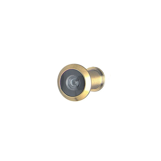 MILES NELSON ENTRANCE DOOR DOOR VIEWER POLISHED BRASS AND SATIN CHROME