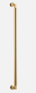 Iver Berlin Pull Handle 0480 Centre to Centre 600mm Polished Brass - Pull Handle Single ,Entrance Kit Thumb 5 Pin and Entrance Dual Function 5 Pin