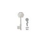 MILES NELSON ENTRANCE DOOR MORTISE LOCK 3 LEVER BLANK KEY LEFT AND RIGHT
