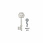 MILES NELSON ENTRANCE DOOR MORTISE LOCK 3 LEVER BLANK KEY LEFT AND RIGHT