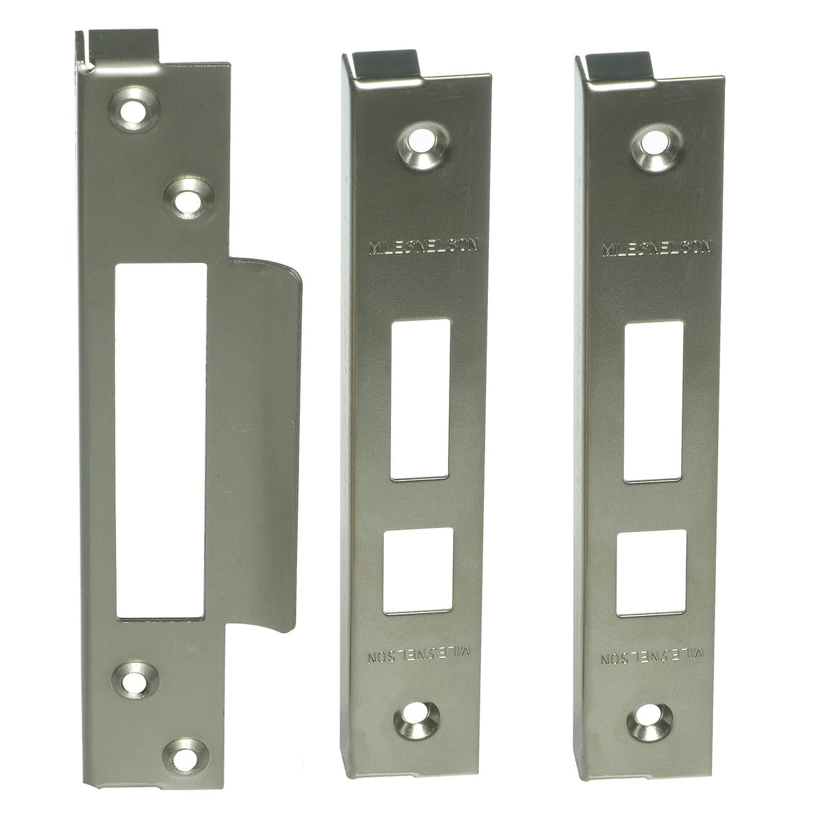 MILES NELSON ENTRANCE DOOR MORTISE LOCK 5 LEVER REBATE KIT -SATIN NICKEL