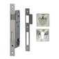 MILES NELSON ENTRANCE DOOR PULL HANDLE LOCK KIT SQUARE SS SATIN NICKEL ( 716SS60 + 452SDPTSN + 451SEESN )