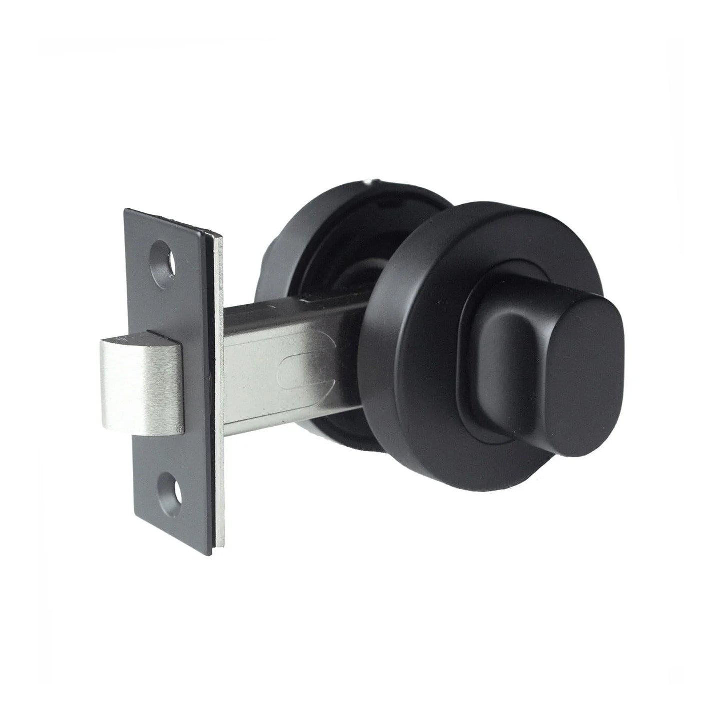 MILES NELSON DOOR HANDLES TURN / TURN KIT INCLUDES LATCH AND DOUBLE TURN ROUND BLACK (MIL325BLK + 452RDPTBLK)