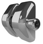 D&D Technologies DD TECH MAGNALATCH SIDE PULL SERIES 2 VISAGE BRUSHED STAINLESS STEEL & POLISHED STAINLESS STEEL