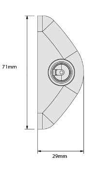 D&D Technologies DD TECH MAGNALATCH SIDE PULL SERIES 2 VISAGE BRUSHED STAINLESS STEEL & POLISHED STAINLESS STEEL